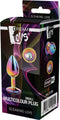 Dream Toys - Aluminium anaalplug met siersteen Small Gleaming Love - Multi color