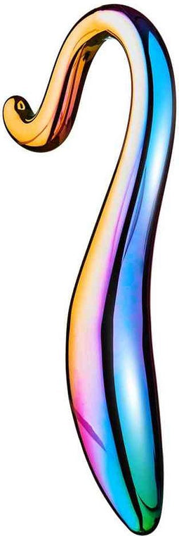Dream Toys Dildo Love Toy Glamour Glass Elegant Curved Multicolours