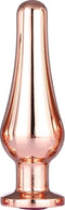 Dream Toys - Gleaming Love Rose Gold Pleasure Plug met siersteen - M