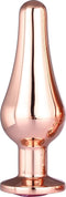 Dream Toys - Gleaming Love Rose Gold Pleasure Plug met siersteen - S