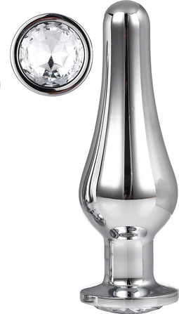 Dream Toys - Gleaming Love Silver Pleasure Plug - L