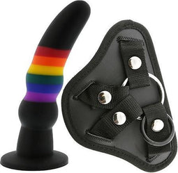 Dream Toys - Strap-on met massieve dildo Colourful Love