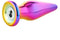 Dream Toys - Vibrerende glazen anaalplug 12 cm met afstandsbediening - Multi color
