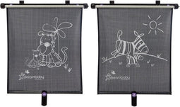 Dreambaby auto zonnescherm Zebra+Tijger (2 stuks)
