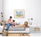 Dreambaby Nicole Bed Barriere - Bedden en platte bedden - meten van 150 cm breed en 50 cm hoog - grijs