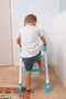 Dreambaby Step-Up Toilet Trainer - wc verkleiner met trapje - toiletverkleiner - Aqua-Wit