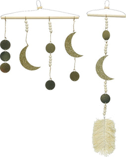 Dreamcatcher bamboe goud/zilver a2