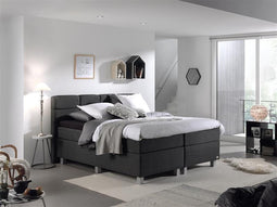 Dreamhouse Gustavo Comfort Boxspring - Boxspring - Pocketvering - 140x200 - Antraciet
