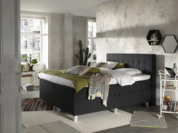 Dreamhouse® Shurgard Boxspring met Opbergruimte – Bed - 180 x 200 cm - Antraciet