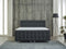 Dreamhouse® Shurgard Boxspring met Opbergruimte en Voetbord - Bed - 140 x 200 cm - Antraciet - Complete boxspring