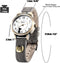 DREAMING Q&P Fq-234 bruine lederen band strik Kitty ontwerp studenten meisjes vrouw quartz horloges