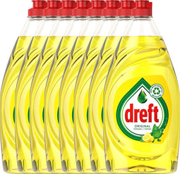 Dreft Original Citroen Vloeibaar Afwasmiddel Met LiftAction - Voordeelverpakking 8 x 890ml