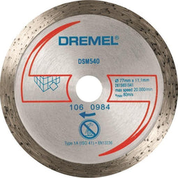 Dremel 2615S600JB Doorslijpschijf gebogen 77 mm 1 stuk(s) Hardhout, Zacht hout, Multiplex, Laminaat, Vezel, Kunststof,
