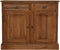 Dressoir 2 deurs - 100x45x85- Naturel - Teak