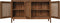 Dressoir 3 deurs - 150x42x85- Naturel - Teak/rotan