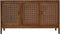 Dressoir 3 deurs - 150x42x85- Naturel - Teak/rotan