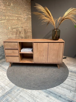 Dressoir Bibi Mangohout 180 cm - lichtbruin