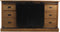 Dressoir Blackburn - 180x50x85 - Naturel/zwart - Teak/metaal