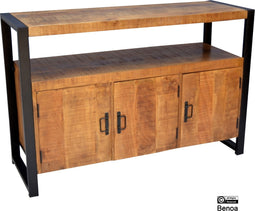 Dressoir Britt mangohout 135 cm - Naturel