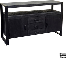 Dressoir Britt Zwart | 135 cm