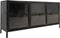 Dressoir Brooklyn - 150x40x70 - Natural Steel - Ijzer/glas