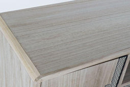Dressoir - buffet paulownia metal 120x41x65 - metaal