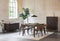 Dressoir Donkerbruin Eikenhout - 160x46x73cm - Arun - Giga Living