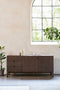 Dressoir Donkerbruin Eikenhout - 160x46x73cm - Arun - Giga Living