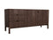 Dressoir Donkerbruin Eikenhout - 160x46x73cm - Arun - Giga Living