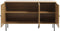 Dressoir Eiken Melamine - Rotan - Dichte kast - 140x40x80cm