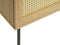 Dressoir Eiken Melamine - Rotan - Dichte kast - 140x40x80cm
