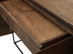 Dressoir Eikenhout Donkerbruin - 155cm - 3-Deurs - Kast Rivoli - Giga Living