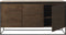 Dressoir Eikenhout Donkerbruin - 155cm - 3-Deurs - Kast Rivoli - Giga Living