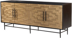 Dressoir Fancy 180 cm met 4 deuren - Goud