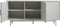 Dressoir Greige Metaal/MDF - 3-Deuren - 160x45x75cm - Palma - Giga Living