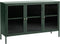 Dressoir Groen - Metaal & Glas - 3 Deuren - 40x132x85cm - Soft Closing - Dressoir Bronco - Giga Living