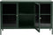 Dressoir Groen - Metaal & Glas - 3 Deuren - 40x132x85cm - Soft Closing - Dressoir Bronco - Giga Living