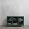 Dressoir Groen - Metaal & Glas - 3 Deuren - 40x132x85cm - Soft Closing - Dressoir Bronco - Giga Living