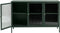 Dressoir Groen - Metaal & Glas - 3 Deuren - 40x132x85cm - Soft Closing - Dressoir Bronco - Giga Living