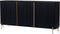 Dressoir Harvard 180cm - zwart/goud | Hotel collection