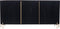 Dressoir Harvard 180cm - zwart/goud | Hotel collection