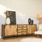 Dressoir industrieel - Dressoir Sanne - Mangohout dressoir 210 cm