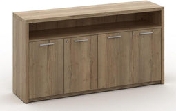 Dressoir kast van hout Chief 89x168x42cm in Halifax Eiken