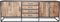 Dressoir Mangohout - Dressoir Milan - Zwart dressoir 210 cm