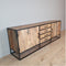 Dressoir Mangohout - Dressoir Milan - Zwart dressoir 210 cm