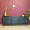 Dressoir Mangohout - Dressoir zwart - Dressoir Daan 210 cm