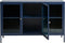 Dressoir Metaal Blauw - 132cm - 3-Deurs - Soft Closing - Kast Bronco - Giga Living