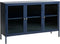 Dressoir Metaal Blauw - 132cm - 3-Deurs - Soft Closing - Kast Bronco - Giga Living