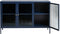 Dressoir Metaal Blauw - 132cm - 3-Deurs - Soft Closing - Kast Bronco - Giga Living