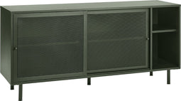 Dressoir Metaal Groen - Schuifdeuren - 45x160x75cm - Veep - Giga Living
